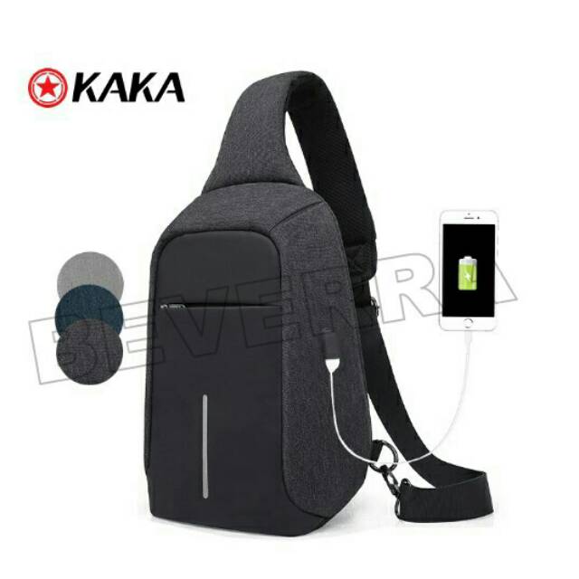 Tas selempang KAKA 99018 anti maling / tas shoulder anti thieft 100% Ori