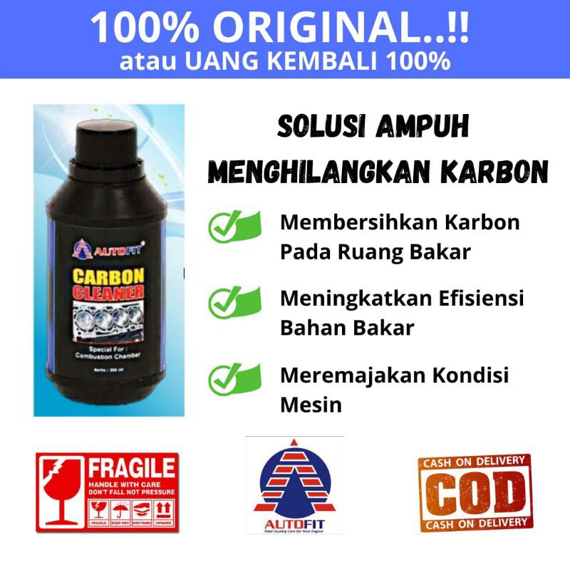 Carbon Cleaner AUTOFIT 300ml Pembersih Kerak Carbon Pada Ruang Bakar Mesin