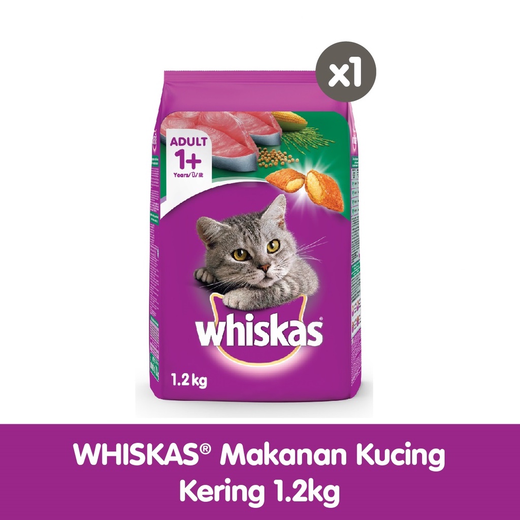 WHISKAS® Makanan Kucing Kering 1.2kg-Tuna
