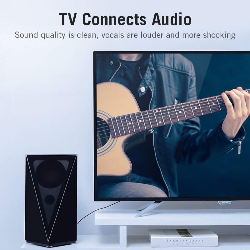 Vention Kabel Coaxial Rca Audio / Video High Fidelity Support Coaxial / Spdif Untuk Subwoofers Av Receivers