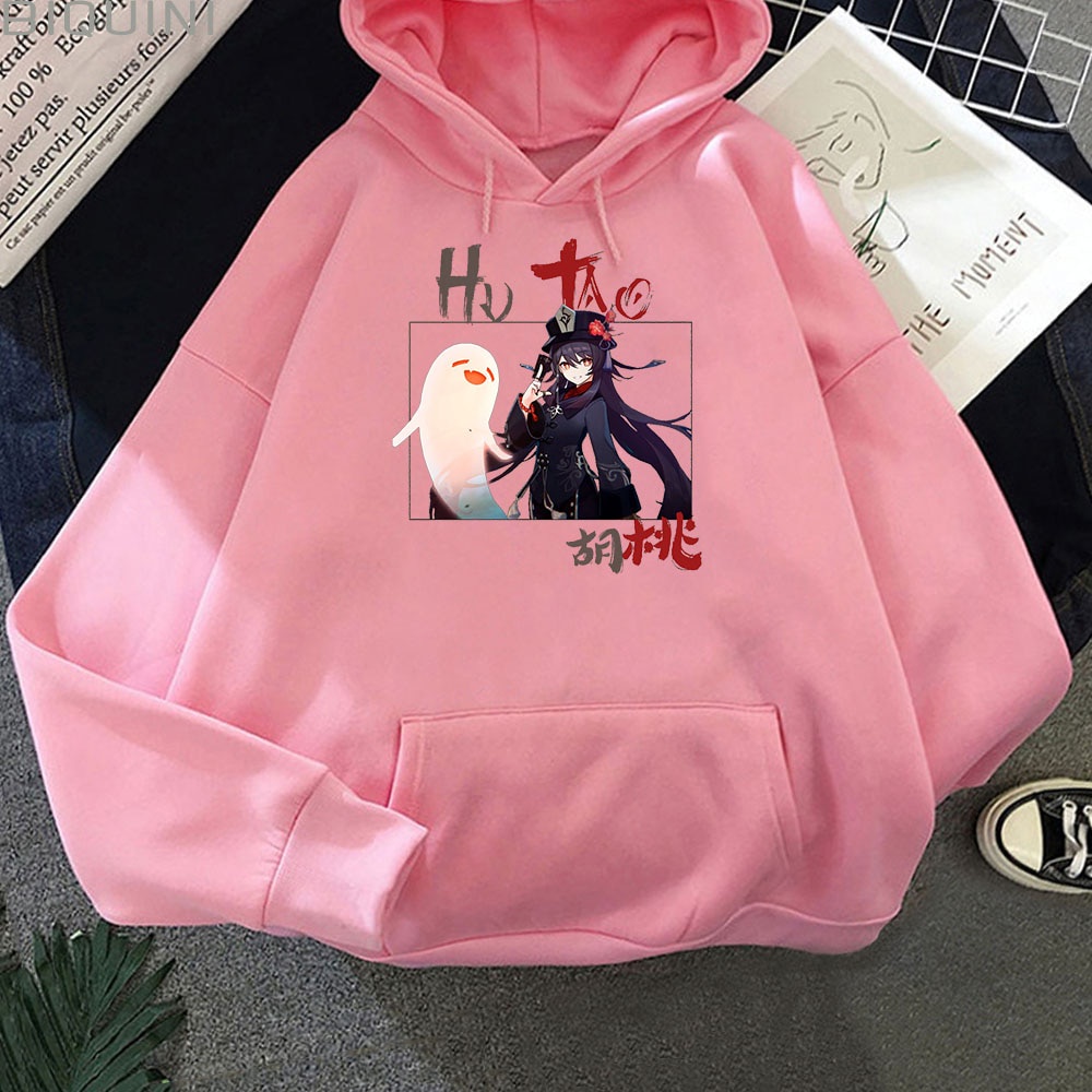 Jaket Sweater Hoodie HU TAO Anime Genshin ImpacT