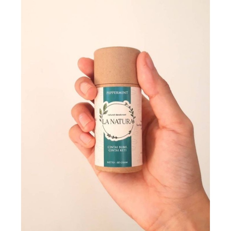 La Natura Natural Deodorant Stick - Peppermint