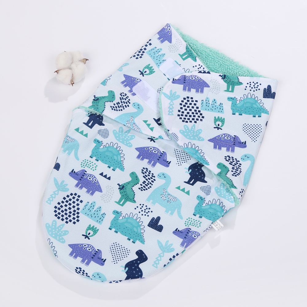 baby swaddle Selimut bayi instant fleece lembut halus bedong instal perekat sweddle baby newborn sleepingbag