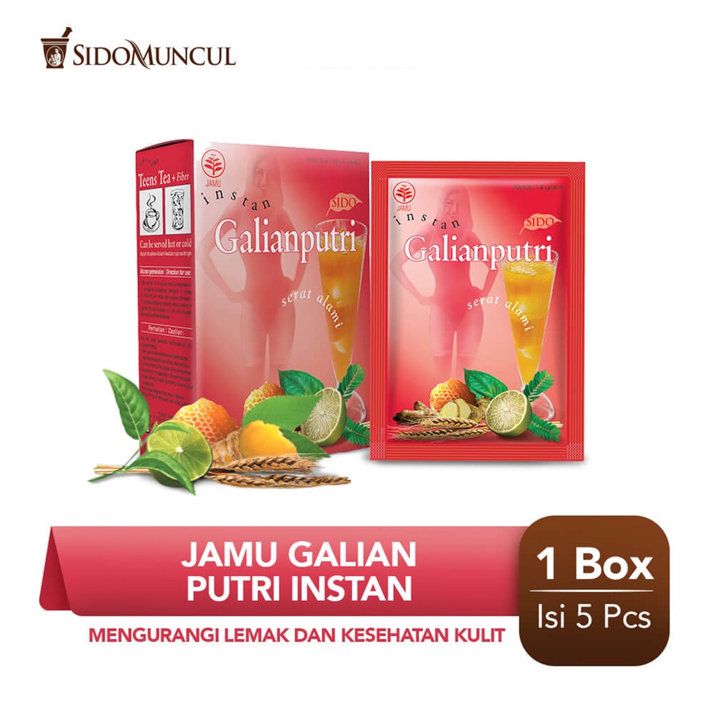 ❤ Under100 ❤ Sidomuncul Jamu Bubuk Instant | Pegelinu | Galian Putri | Sehat Wanita | Sehat Pria BPOM