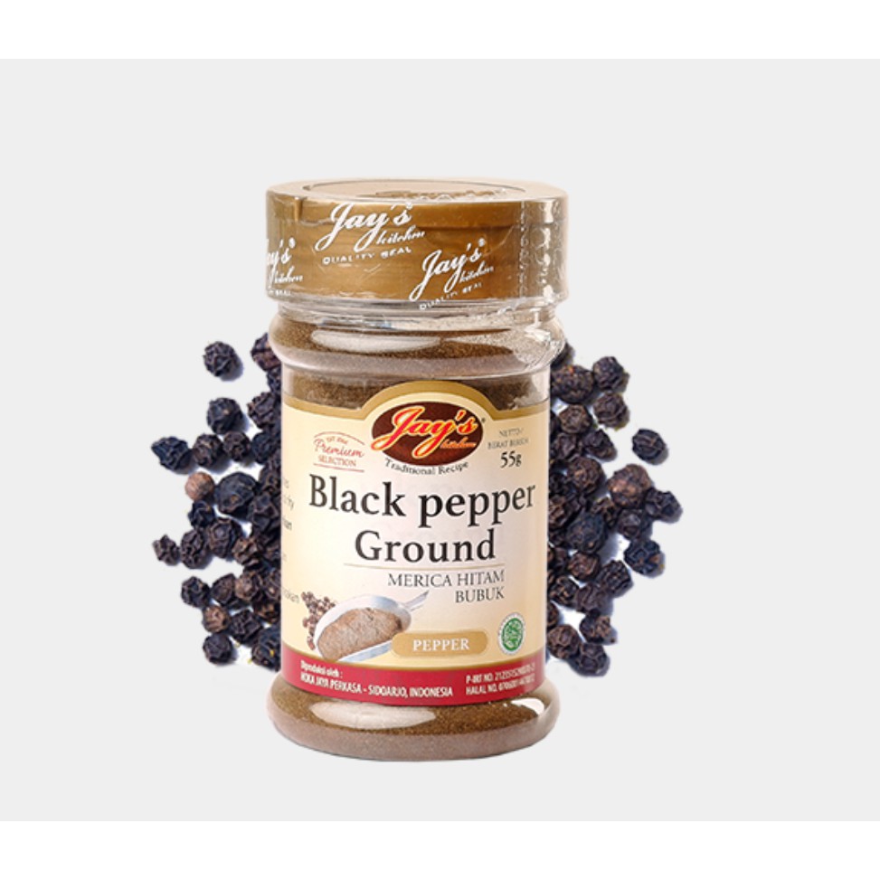 BLACK PEPPER GROUND  MERICA HITAM  BUBUK 55G JAY S Shopee 