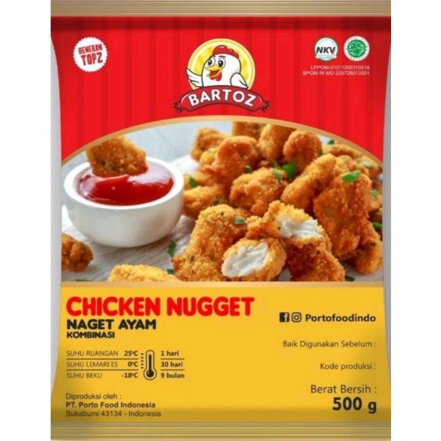 

Barros chicken nugget 250g