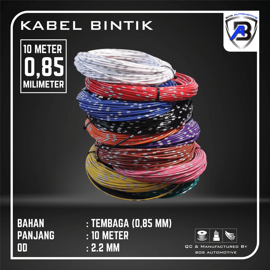 kabel bintik   kabel body   kabel otomotif mobil motor 0 85mm x 10m kualitas astra