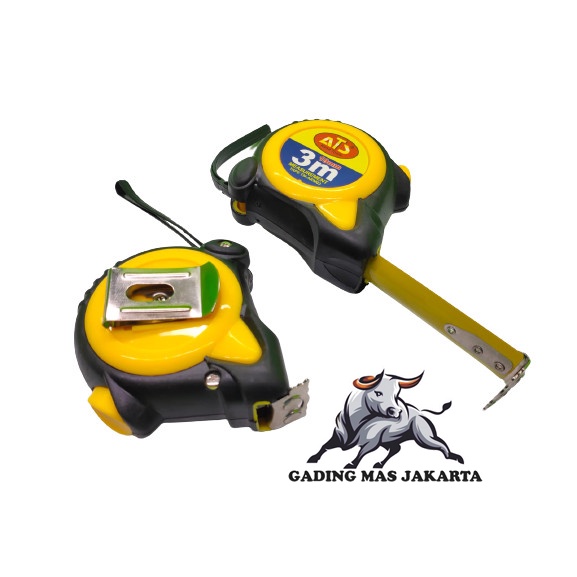 

GDM Meteran Karet Auto Stop Alat Ukur Tukang Measuring Tape ATS 3 Meter