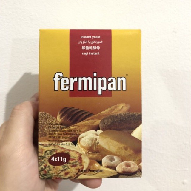 Fermipan / FERMIPAN 4 pcs x 11 gr / Yeast Roti / Ragi Instant