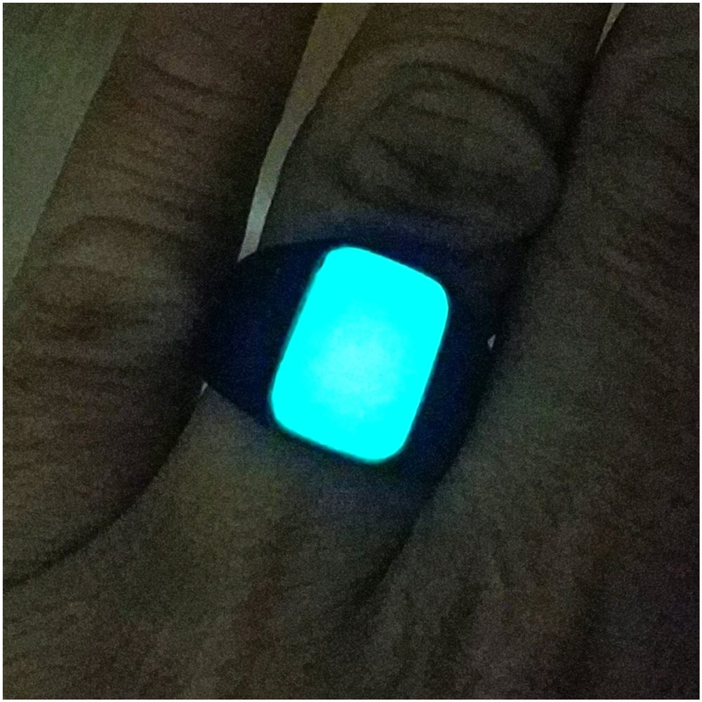 CINCIN BATU AKIK NATURAL POSFOR MINIMALIS TITANIUM HITAM OCTAGON