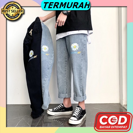 Rockmaker Celana Jeans Pria Thanos Ripped Pria Panjang Skinny Slim Fit Celana Jeans Cowok Dewasa 202