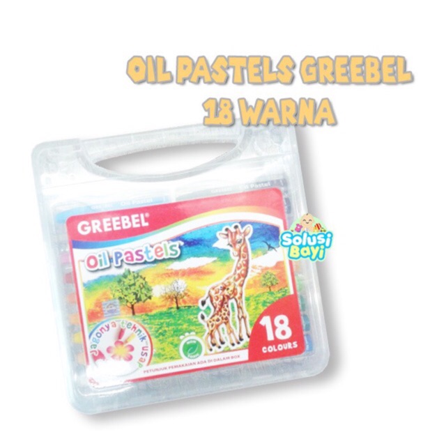 

CRAYON GREEBEL 18 WARNA KRAYON ALAT MEWARNAI GAMBAR OIL PASTELS