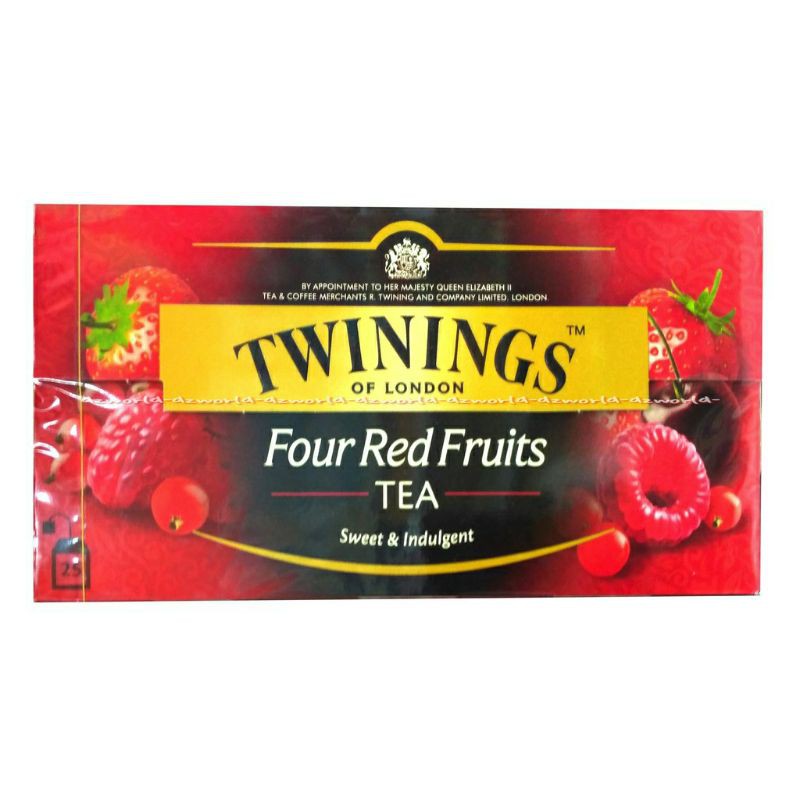 

Twinings Of London Four Red Fruits Tea Teh Aroma Buah isi 25bag Twining