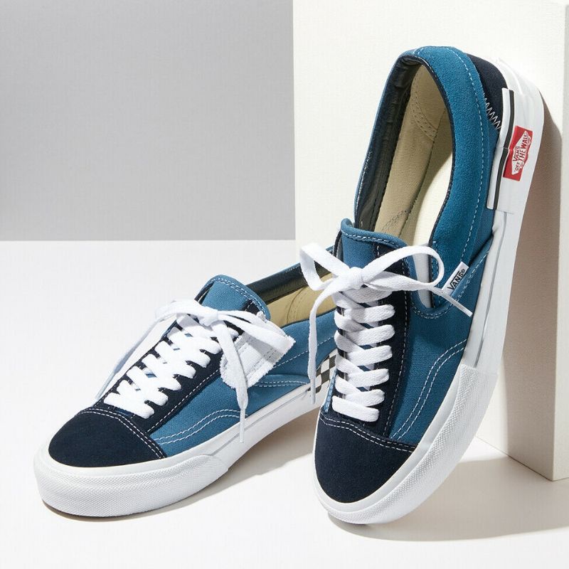 Vans Slip On Cut And Paste Navy Parisian Night Original