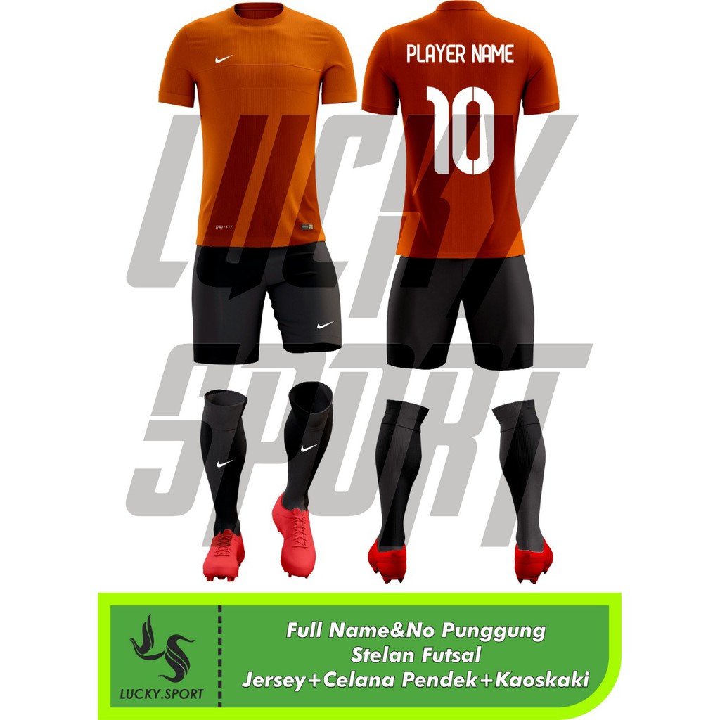 Stelan Futsal/Jersey Bola/Paketan + Kaos kaki Full set Pake Nama dan Nomer Punggung suka suka