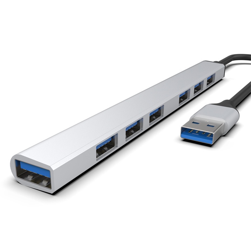 Hub 7 Port USB 3.0 Tipe-C Kecepatan Tinggi Untuk Laptop / PC / Keyboard / Mouse