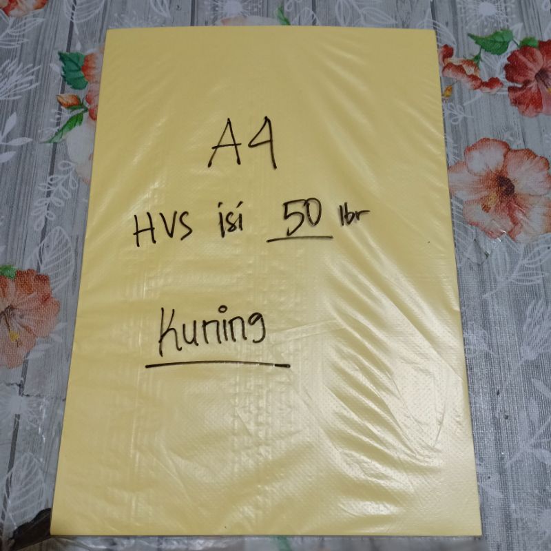 

Kertas HVS A4 Warna KUNING Eceran Isi 50 Lembar / Paper Fotocopy