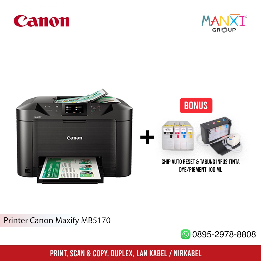 Printer Canon Maxify MB5170 Modif Chip Auto Reset