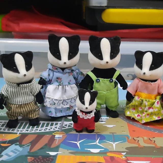 Sylvanian Badger Family