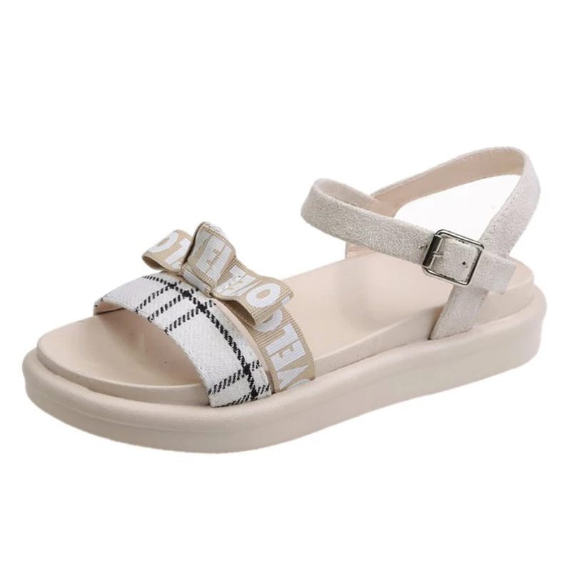 Sandal Wedges LOVE / Wedges Wanita Tali Style Kotak Pita WDS 151