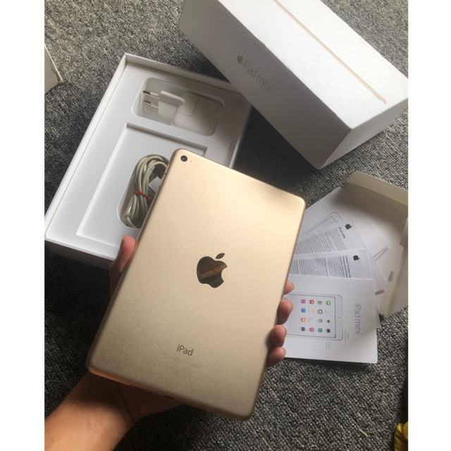 IPAD MINI 4 FULLSET 64 GB WIFI EX IBOX 64GB GOLD PUTIH SECOND BEKAS 5