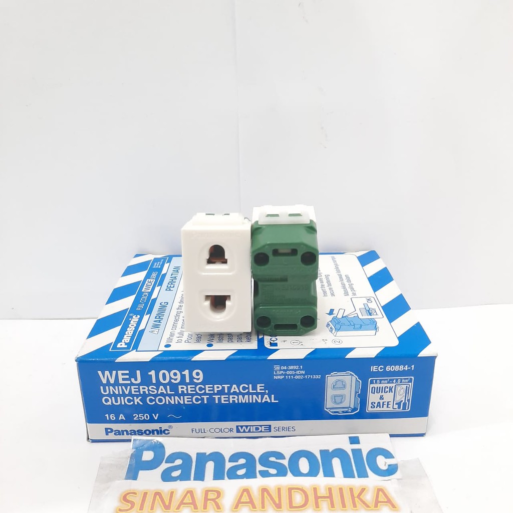 MATA STOP KONTAK UNIVERSAL PUTIH PANASONIC WEJ 10919