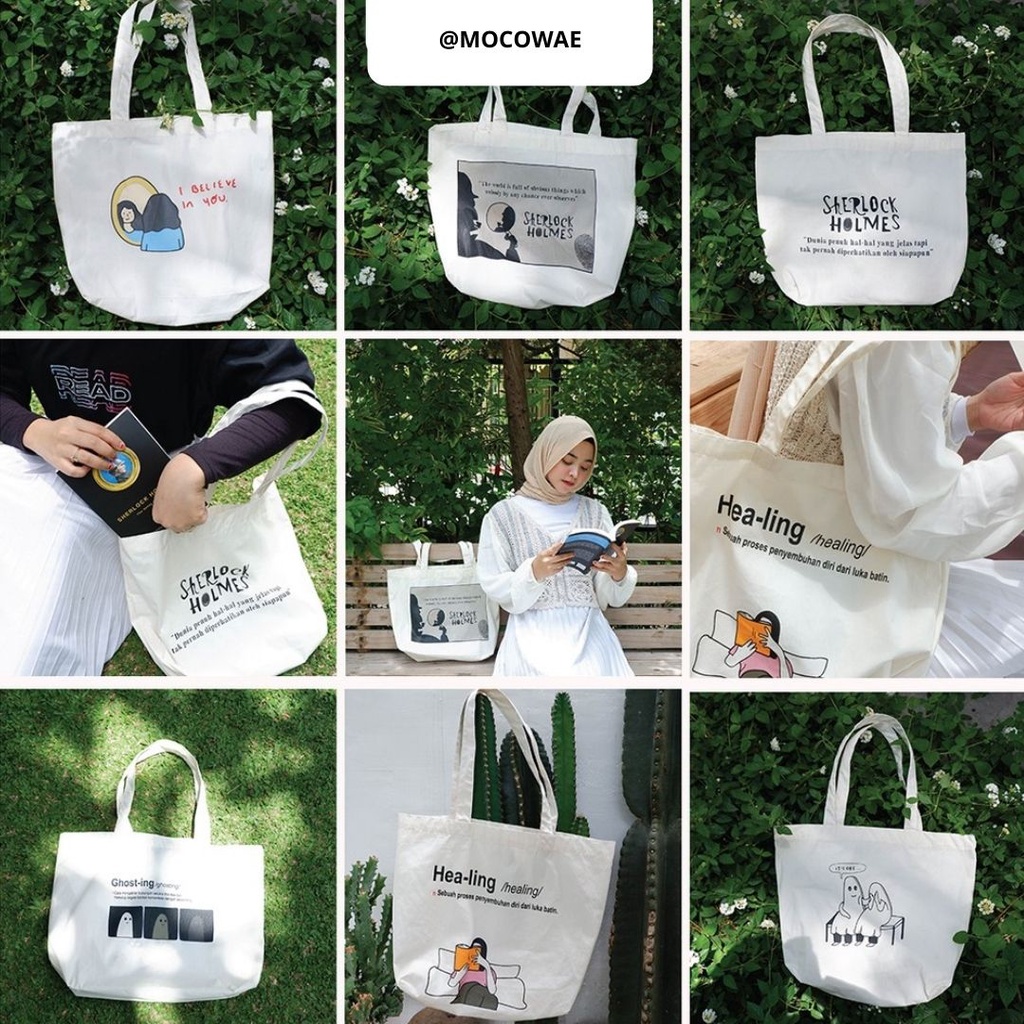 Jual Totebag Quotes Totebag Aesthetic Goody Bag Tote Bag Aesthetic
