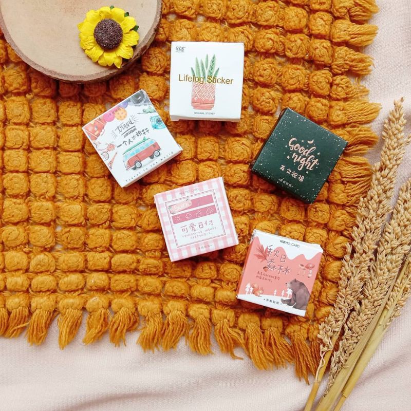 

STICKER DECO BOX | STICKER BOX UNTUK JOURNALING, SCRAPBOOK, DAN NOTES