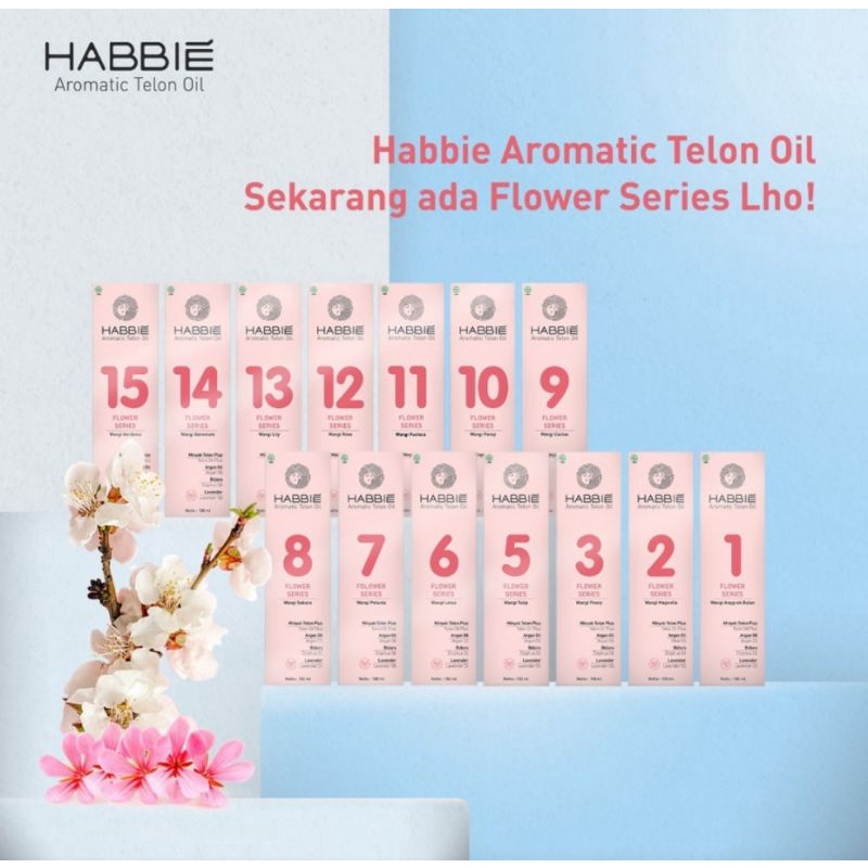 Habbie Aromatic Telon Oil Flower Series 100 ml - Minyak Telon Bayi &amp; Anak