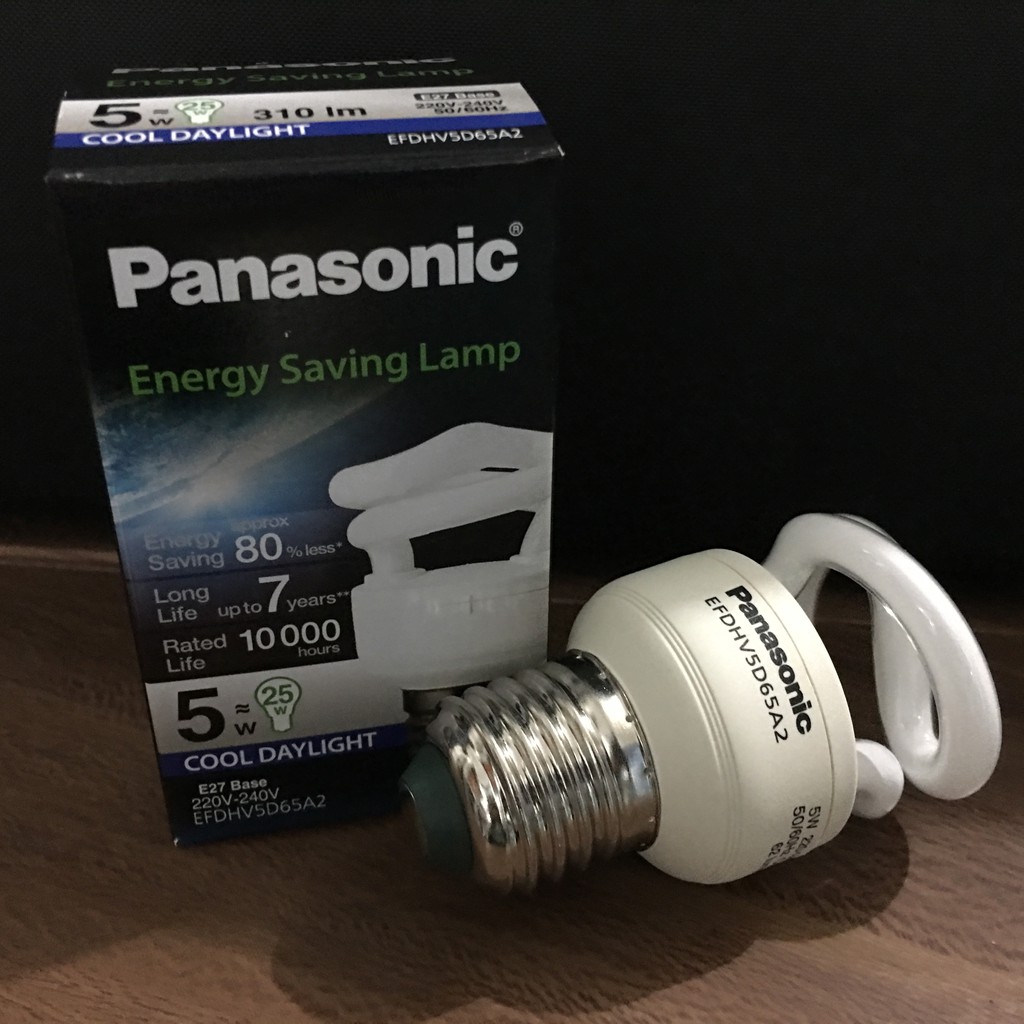 Lampu Spiral Panasonic 5Watt 5W Bergaransi
