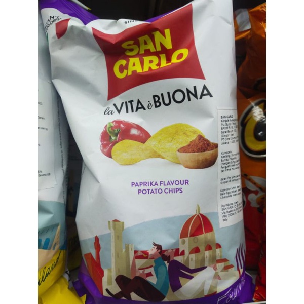 

SNACK IMPORT SAN CARLO VITA BUONA PAPRIKA FLAVOUR POTATO CHIPS