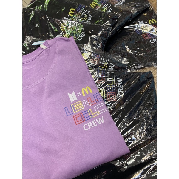 Kaos Tshirt Kpop BTS x MCD Crew BUTTER