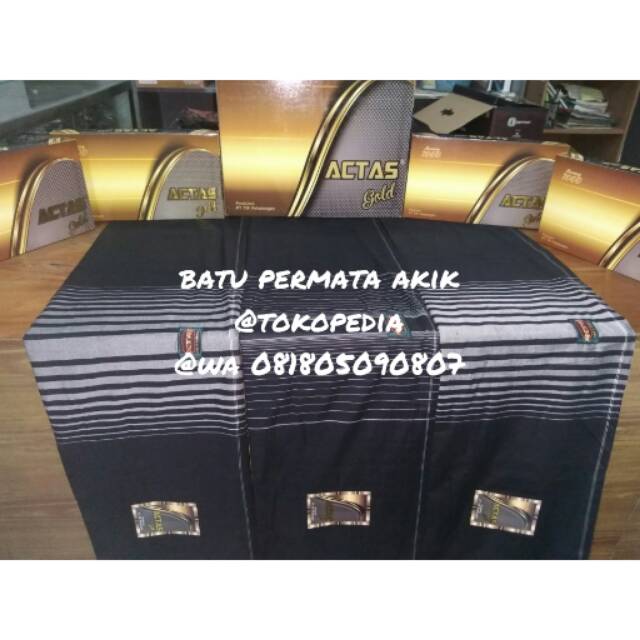 Sarung Actas Gold Benang 7000 khusus hitam termurah
