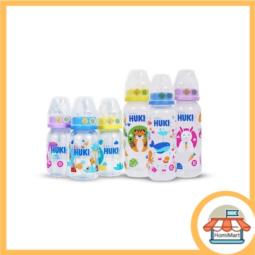 HUKI Botol Susu PP BPA Free 120ml Dan 240ml