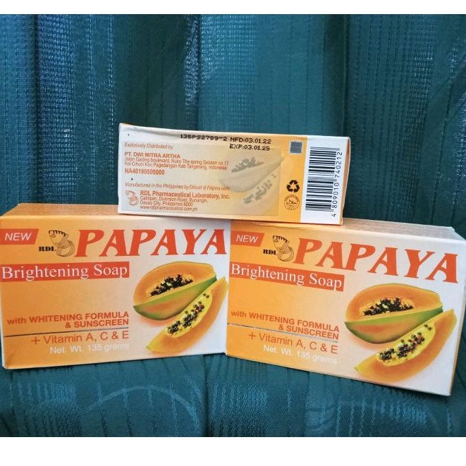 NEW RDL PAPAYA Brightening Soap 135 gr Original 100%