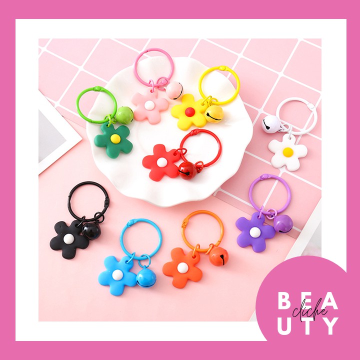 Gantungan Kunci Bentuk Lonceng Bunga