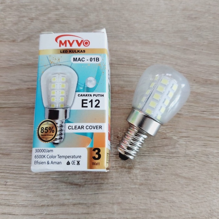 MYVO LAMPU LED KULKAS 3 WATT E12