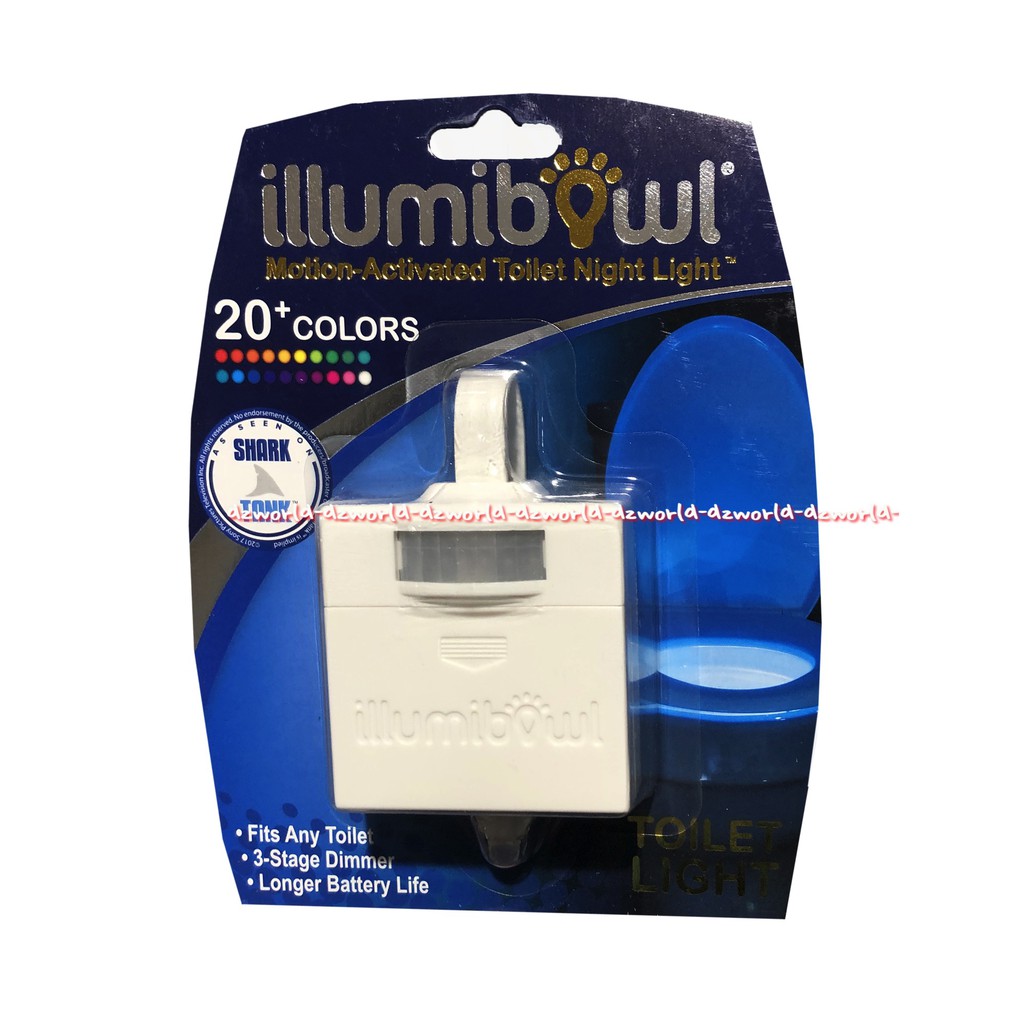 Illumibowl Motion Actived Toilet Night Light Lampu Untuk Closet Toilet