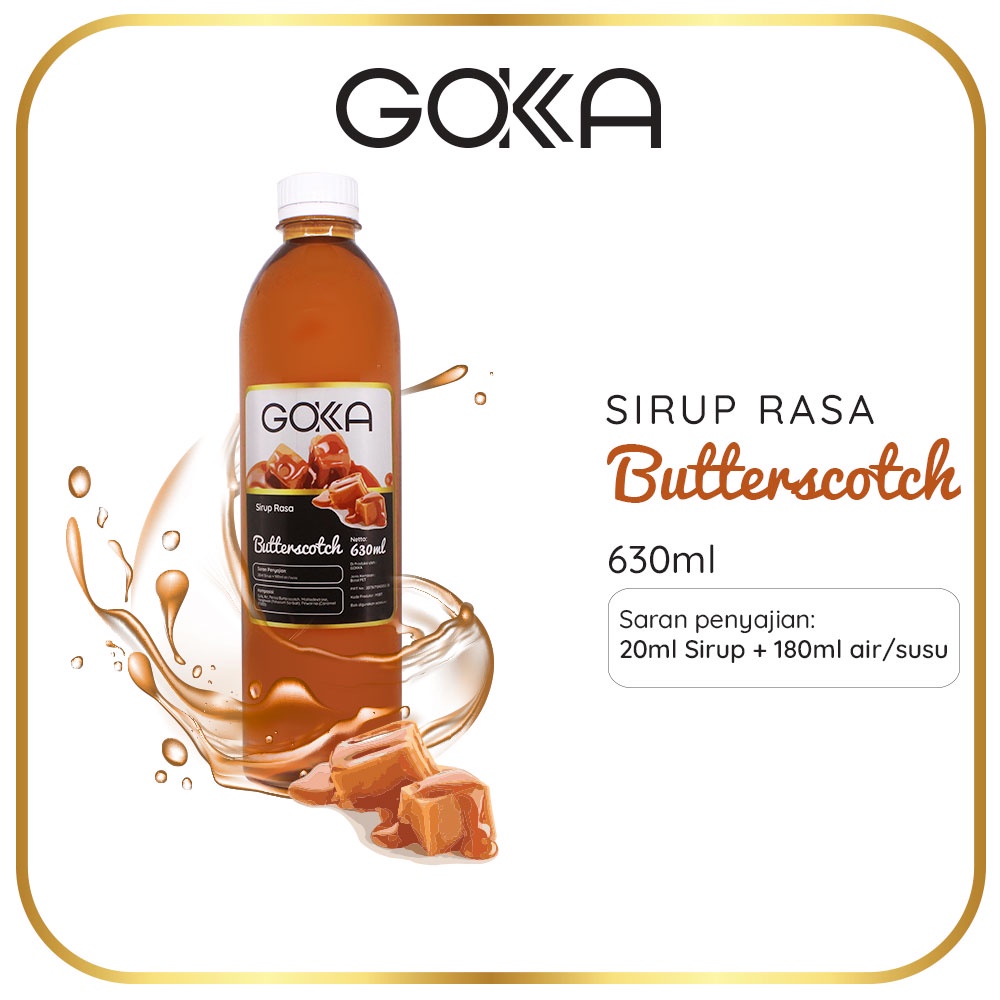 

Gokka Sirup butterscotch - syrup minuman 640ml