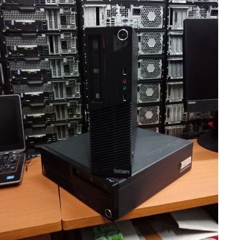 Cpu lenovo destop/pc mini lenovo sff core i5-4460-3.20ghz rwm 8gb/ssd 256gb dvd wins 10 pro original siap pakei