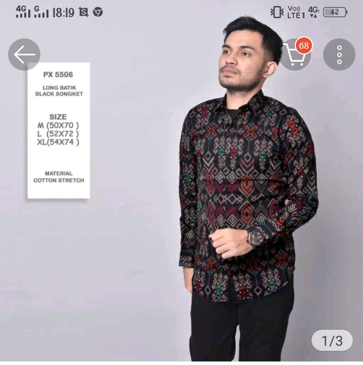 Jasmineolshop Kemeja Batik Songket Premium M L Xl Xxl Xxxl Best Seller