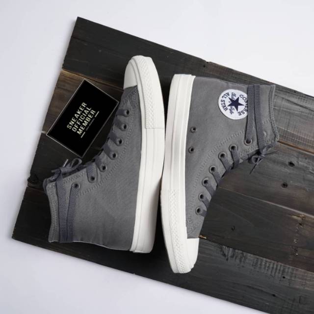 Converse Chuck Taylor All Star II CT 2 Lunarlon High Grey White BNIB Original Premium