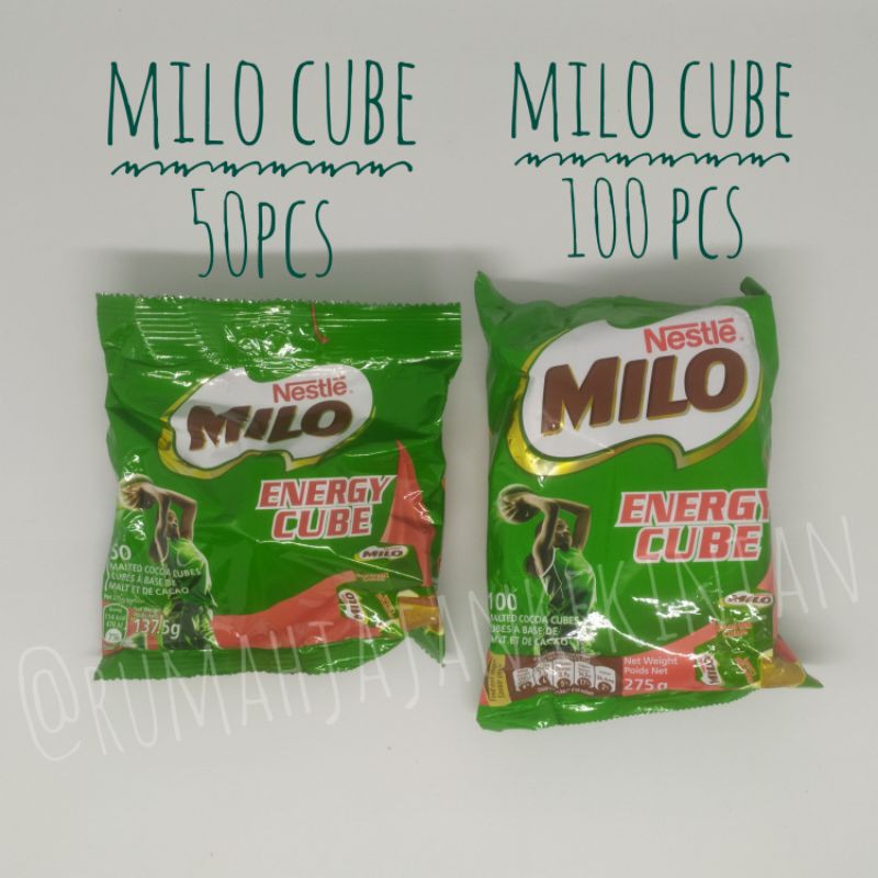 milo cube isi 100 / permen milo / coklat milo