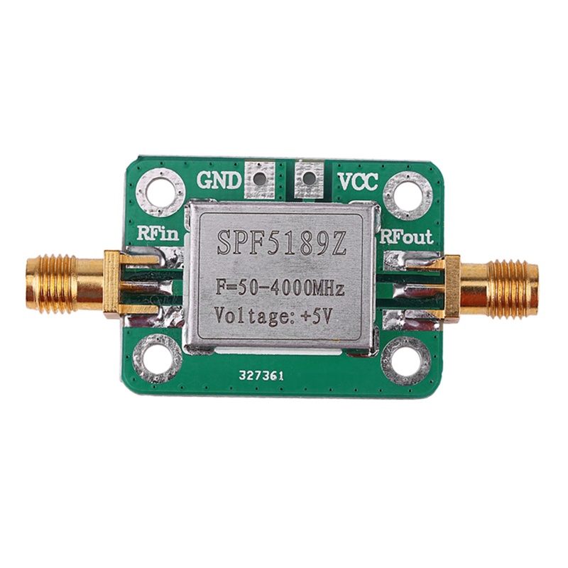 Btsg SPF5189 50-4000MHz Gains Broadband Modul RF Amplifier Frekuensi Tinggi 0.6dB Untuk FM HF VHF/UHF Analyzer