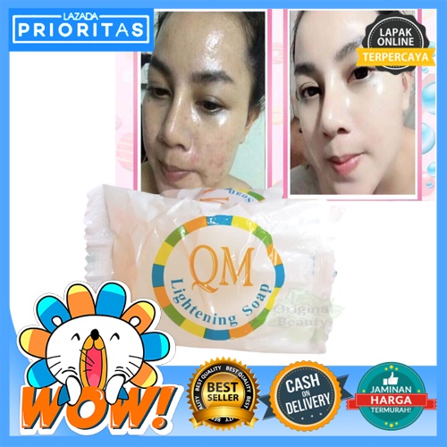 SABUN QM GLOWING PEMUTIH WAJAH BPOM PENGHILANG FLEK JERAWAT