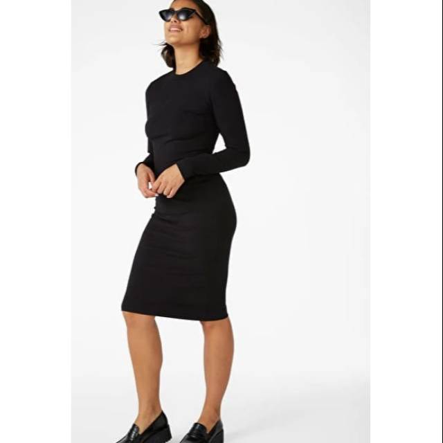 M*NKI KNIT BODYCON DRESS-ORIGINAL 100%