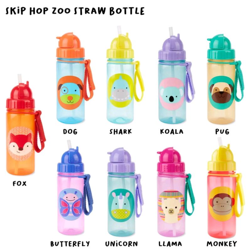 Skip Hop Zoo Straw Bottle