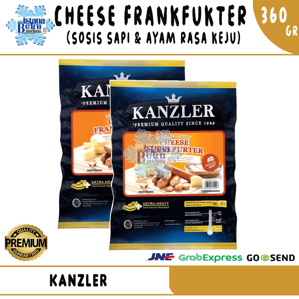 

Kanzler cheese frankfurter 360gr