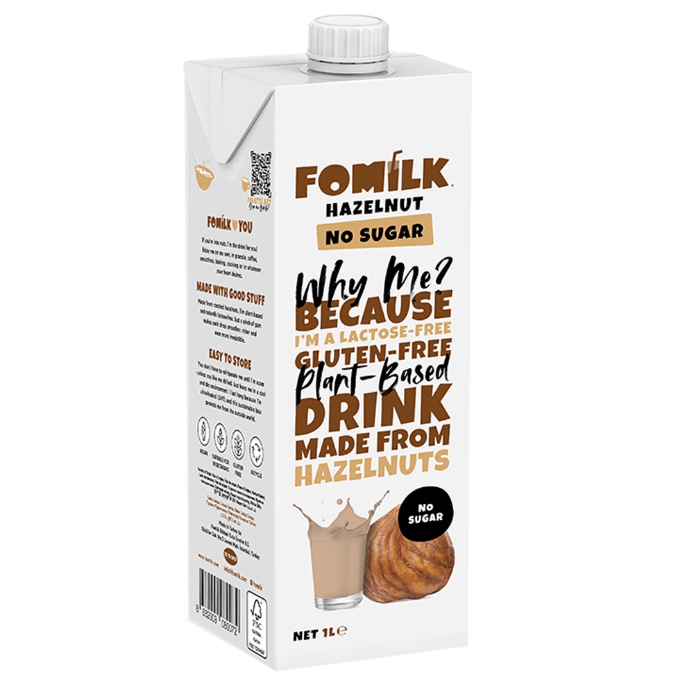 

(SUSU) FOMILK HAZELNUT NO SUGAR 1000ML
