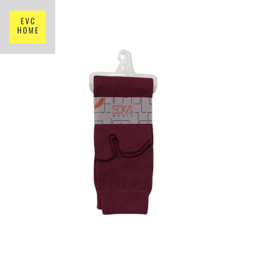 EVCHOME Kaos Kaki Soka Jempol M Basic - Kaos Kaki muslim - Kaos kaki wanita - Original-Maroon